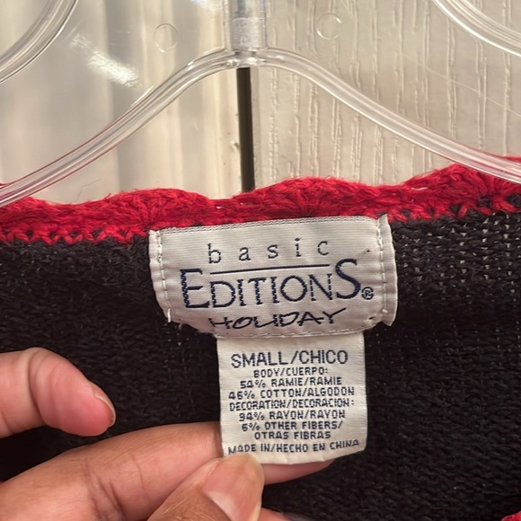 Basic Editions ugly Christmas sweater. Size small - Picture 2 of 5